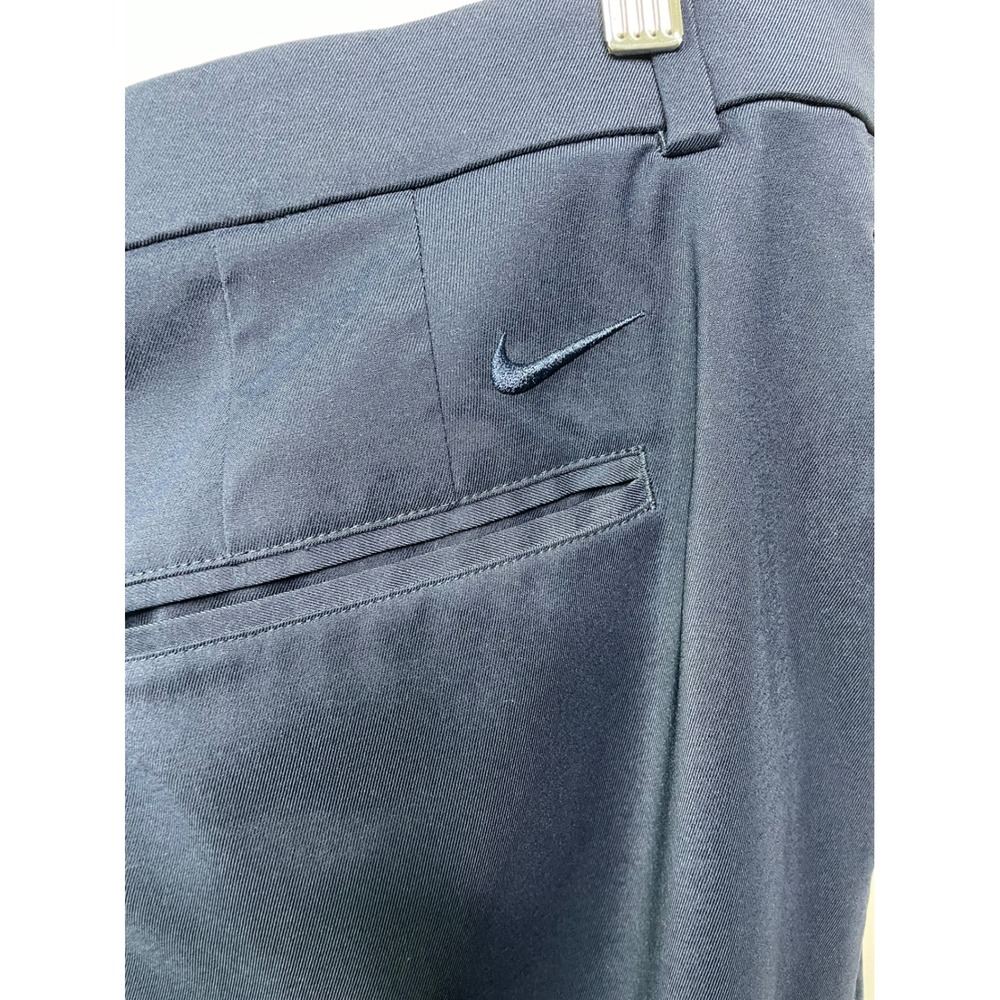 Nike Dri Fit Golf Pants‎ Standard Fit Navy Blue 40x30 Elastic Waist Prep Dadcore - Picture 5 of 12